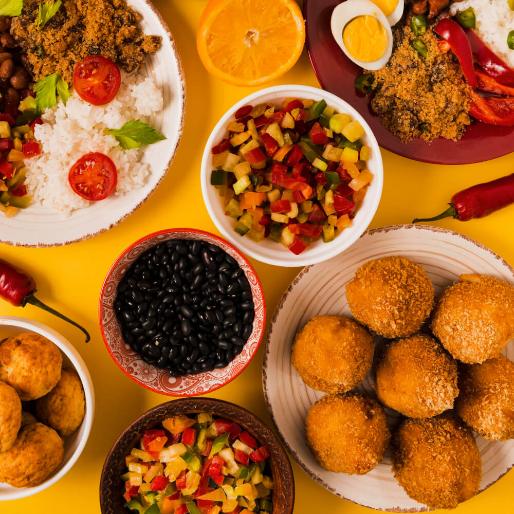 A colourful Franny's meal